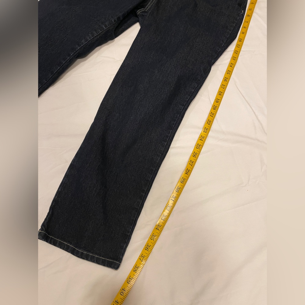 Gloria Vanderbilt Dark‎ Blue Straight Leg Jeans Size 16 - Picture 6 of 12